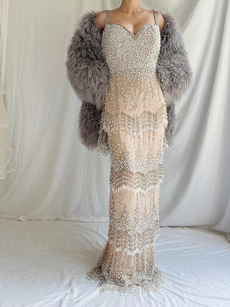 Gray Shearling Coat: Women's Real Fur Winter Outerwear