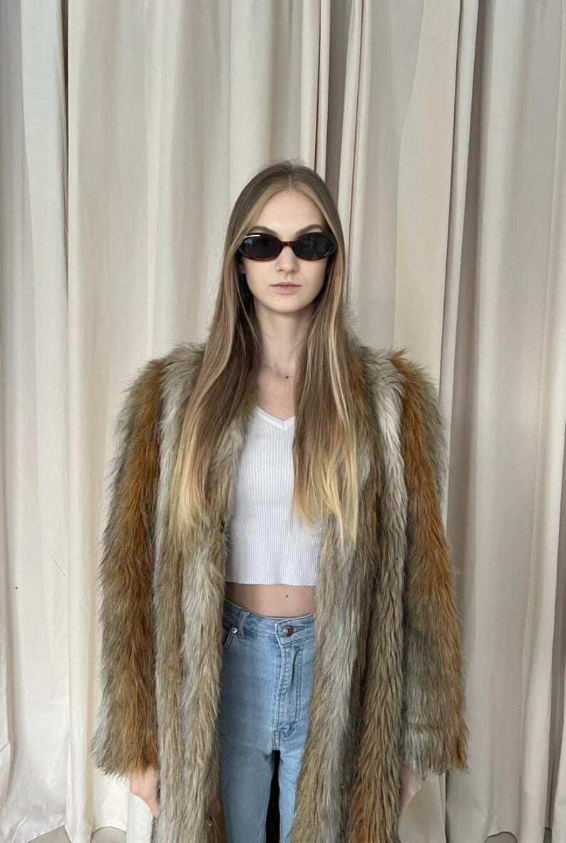 Luxury Handmade Red Fox Fur Coat: Long Winter Outwear