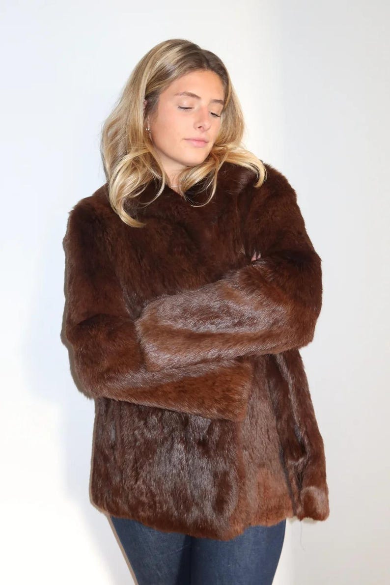 Luxury Brown Mink Coat - Natural Real Mink Fur Coat - Women Outwear Mink Coat