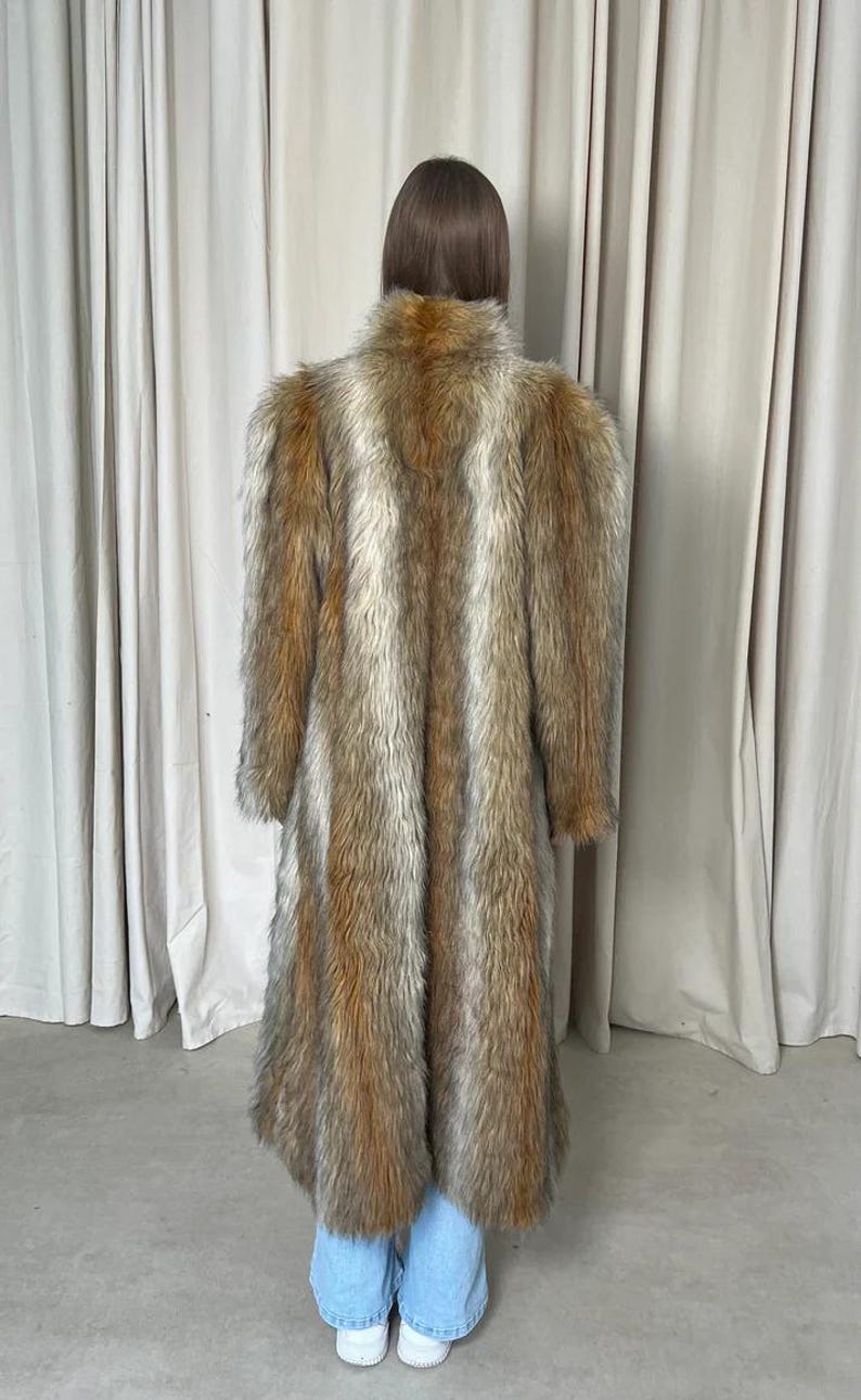 Luxury Handmade Red Fox Fur Coat: Long Winter Outwear