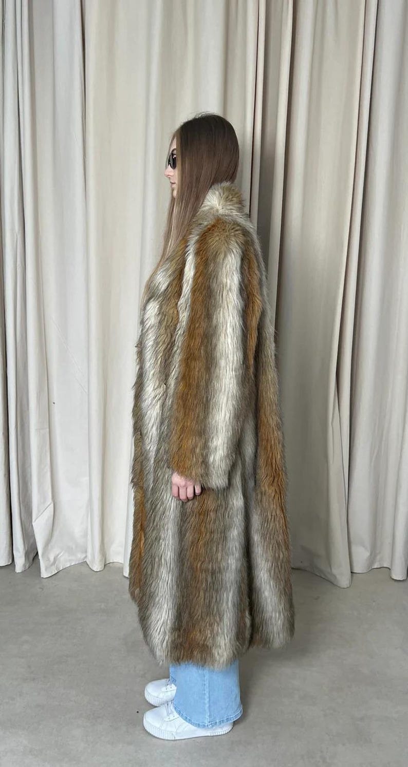 Luxury Handmade Red Fox Fur Coat: Long Winter Outwear