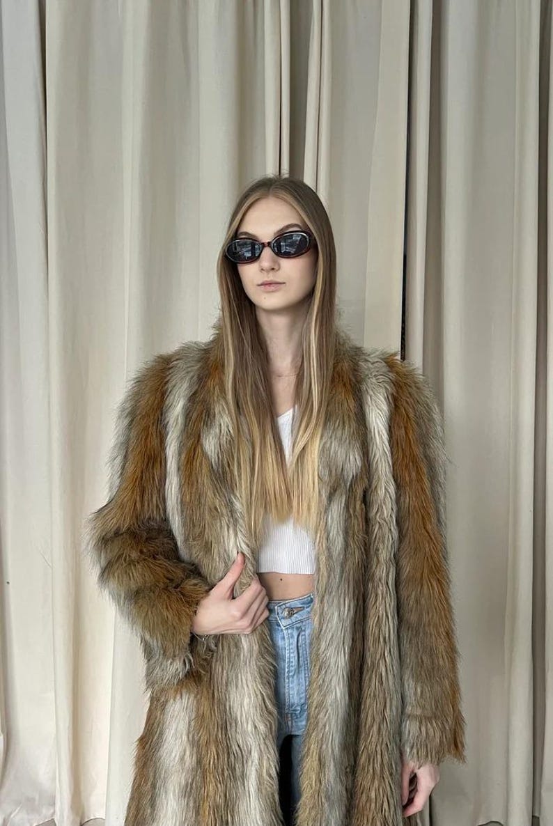 Luxury Handmade Red Fox Fur Coat: Long Winter Outwear